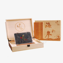 中国风食品包装海参礼盒高清图片