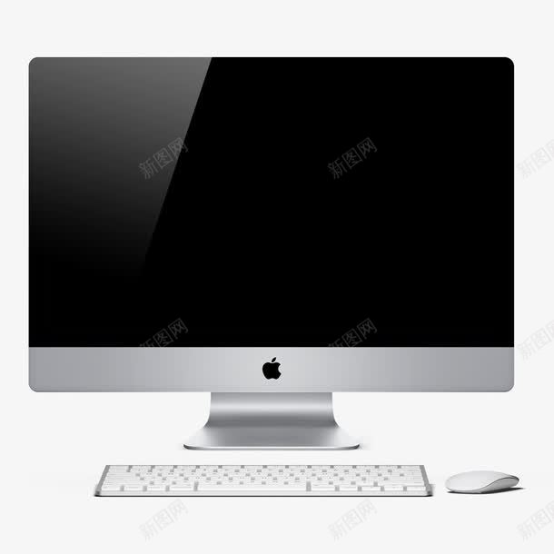 苹果电脑台式机png免抠素材_88icon https://88icon.com 3D Apple PNG免抠图下载 一体机 经典 苹果