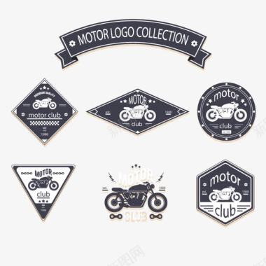 摩托车商标矢量图图标图标