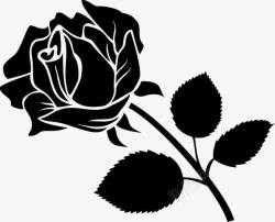 东方明珠线描图一朵玫瑰花图标高清图片