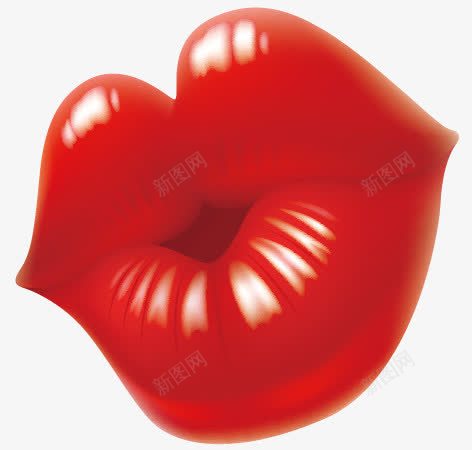 火红的嘴唇png免抠素材_88icon https://88icon.com 亲吻 口红 嘴唇 性感