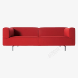 红色的个性沙发实物素材