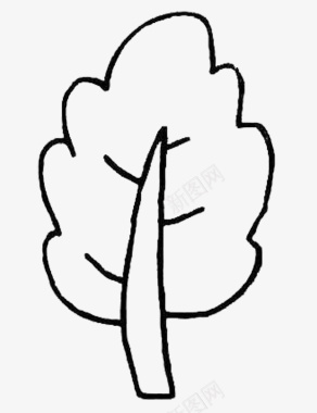 小树树简笔画图标图标