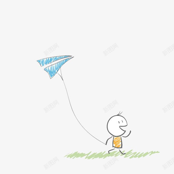 卡通小人纸飞机png免抠素材_88icon https://88icon.com 创意 卡通 可爱 童年 纸飞机 纸飞机图案 风筝