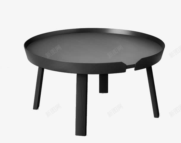 黑色四脚小圆桌png免抠素材_88icon https://88icon.com 北欧元素 欧式设计 欧式黑桌子 简洁北欧风
