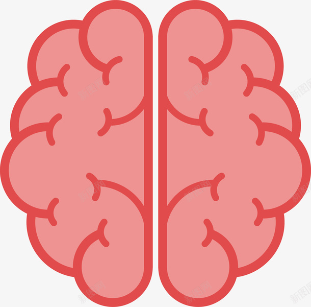 红色单脑png免抠素材_88icon https://88icon.com 医药 大脑 生物医药 生物医药产业 生物医药展板 生物医药广告 生物医药整容