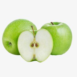苹果一半切开新鲜的苹果高清图片
