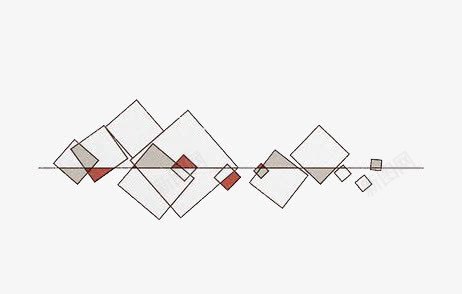 几何装饰png免抠素材_88icon https://88icon.com 图外创意素材 正方形装饰 矢量插图素材 线条