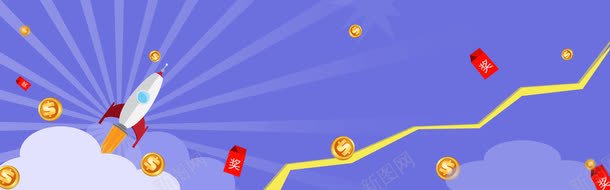 扁平化背景png免抠素材_88icon https://88icon.com 理财 红包 背景图 蓝色 金融