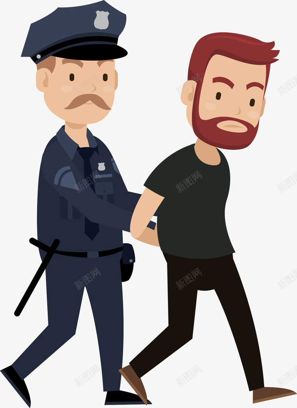 抓捕罪犯矢量图ai免抠素材_88icon https://88icon.com 人民警察 刑警 卡通 卡通警察人物 坐牢 小警察 抓捕犯人 抓捕罪犯 歹徒 民警 矢量图 警务人员 警察 警察叔叔