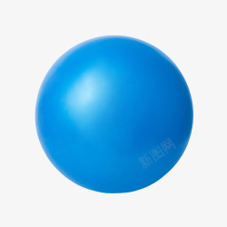 弹性蓝色绝缘体瑜伽球橡胶制品实物高清图片