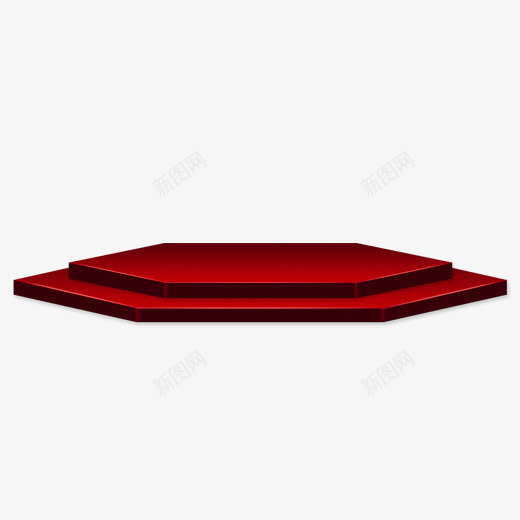 红色创意舞台元素png免抠素材_88icon https://88icon.com 光泽 创意 双11 双十一 天猫 活动 渐变 红色 舞台 装饰