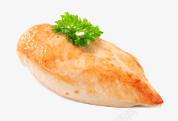 鸡胸脯简单食物烤鸡胸肉高清图片