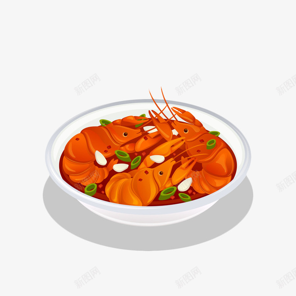 手绘小龙虾png免抠素材_88icon https://88icon.com 吃食 简约手绘 红色 美食 美食涂鸦 食物 麻辣小龙虾