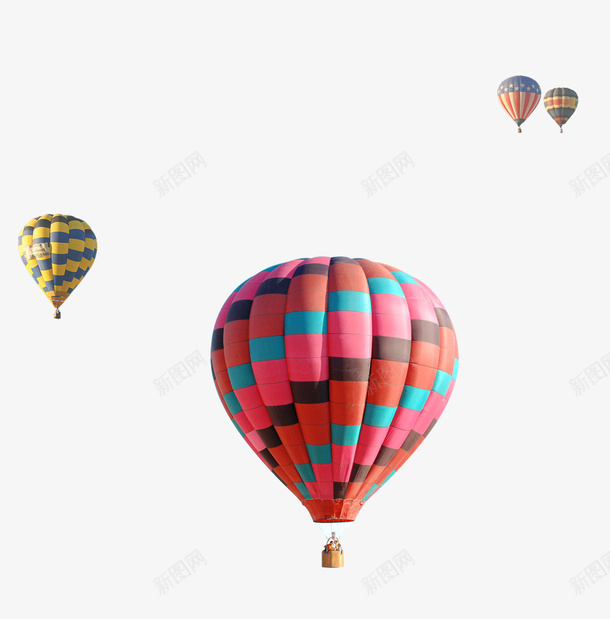 热气球psd免抠素材_88icon https://88icon.com 国庆节元素 彩色 热气球 空气球