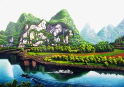 桂林山水美景桂林山水图高清图片