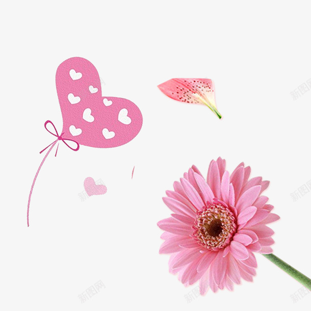 唯美鲜花png免抠素材_88icon https://88icon.com 卡通 唯美鲜花 小雏菊 气球 粉色 粉色小花 花卉 装饰图案