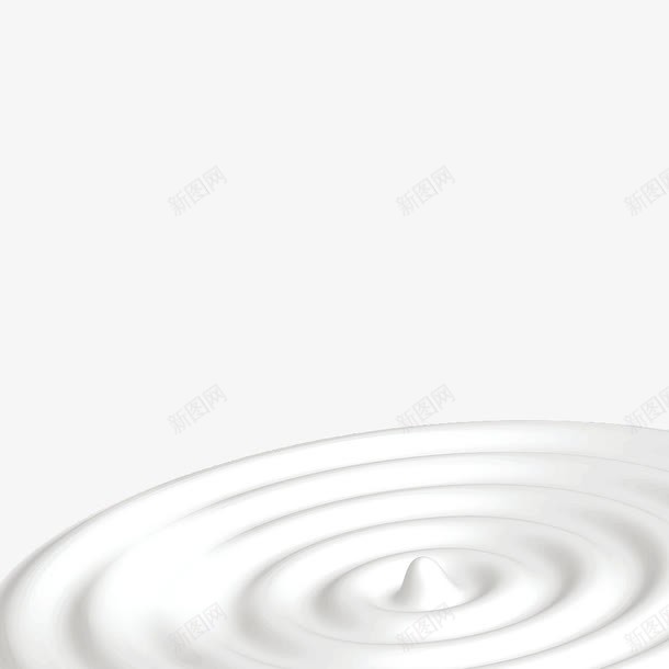 牛奶旋涡png免抠素材_88icon https://88icon.com 创意 白色 螺旋状 装饰