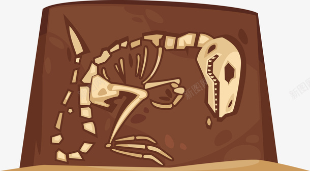 地下恐龙化石矢量图eps免抠素材_88icon https://88icon.com 化石PNG 地下化石 恐龙 恐龙化石 矢量化石 考古 矢量图