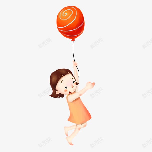 抓气球的小女孩png免抠素材_88icon https://88icon.com 喜欢 小女孩 开心 快乐 气球 玩具 知足 蹦蹦跳跳