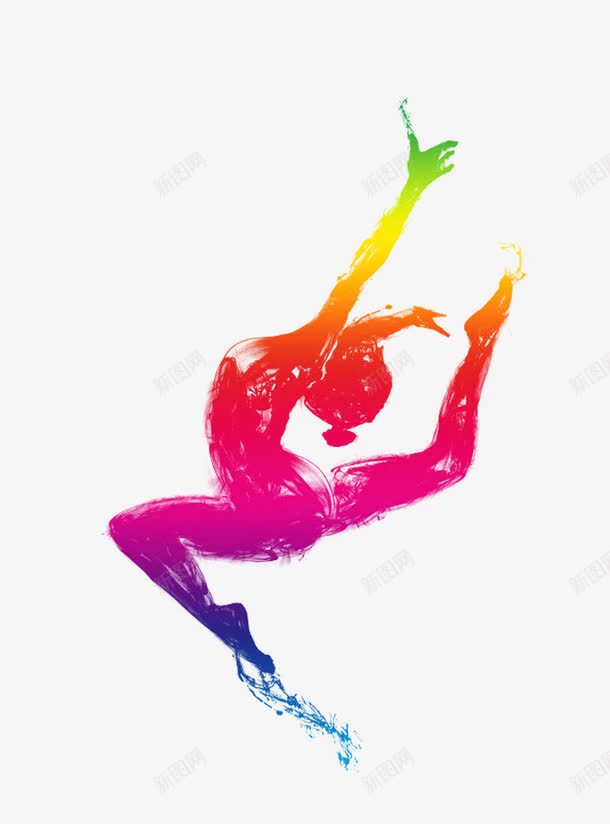 跳舞的女孩彩色剪影png免抠素材_88icon https://88icon.com 彩色人物剪影 舞蹈 舞蹈跳舞培训班招生 跳舞的女孩