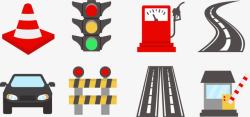 icon桥梁卡通交通道路图标高清图片
