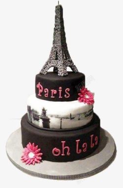 巴黎铁塔蛋糕素材