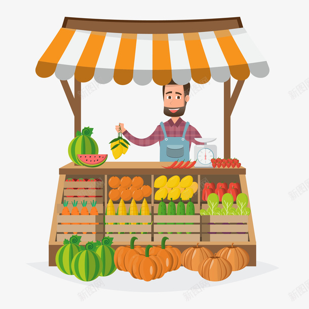 卖水果的男人矢量图eps免抠素材_88icon https://88icon.com PNG男人 促进消费 卖东西 地摊经济 小摊贩 摆地摊 摆摊 摊位 摊贩 水果 水果店老板 水果摊 水果杂货铺 男人 男人卖水果 矢量图 经济 路边摊 集市