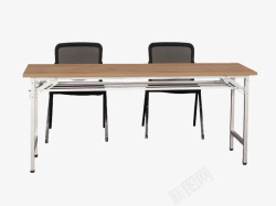 实木办公桌简约实木条桌办公桌高清图片