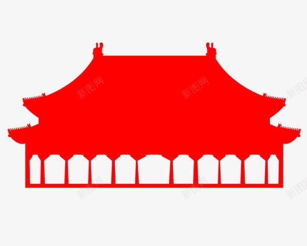 天安门城楼png免抠素材_88icon https://88icon.com 中国风 传统文化 古建筑 天安门古风城楼红色 天安门城楼