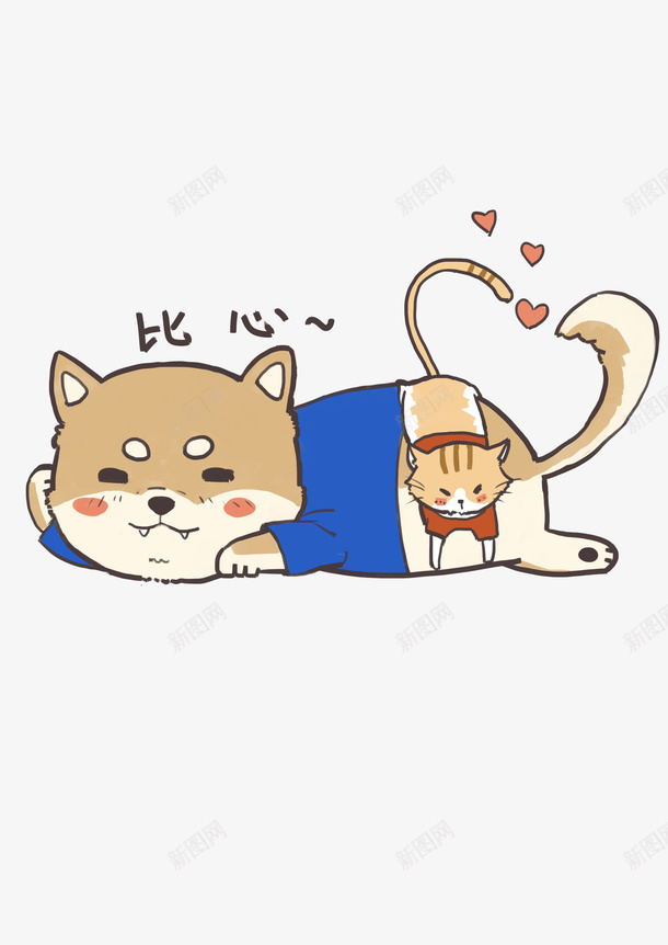 卡通可爱狗猫咪png免抠素材_88icon https://88icon.com 卡通 可爱 狗 猫咪