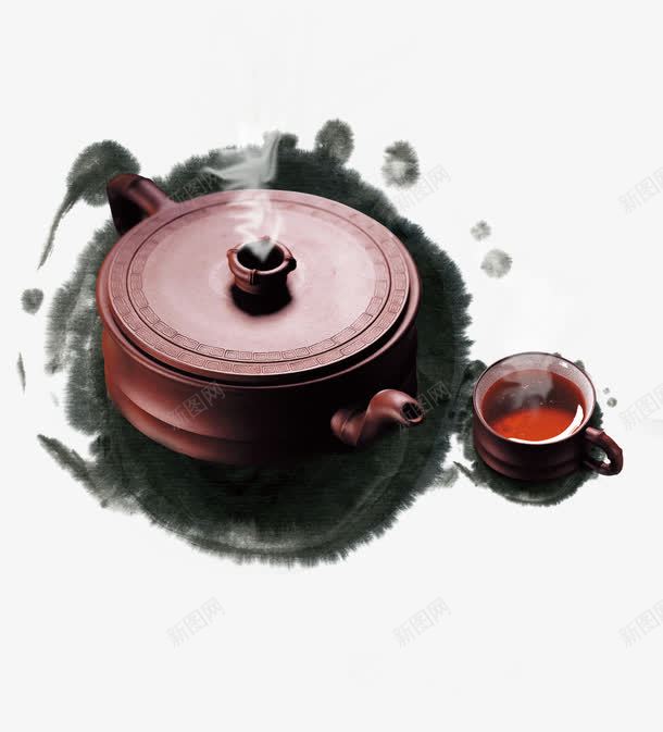 茶具茶文化png免抠素材_88icon https://88icon.com 水墨 茶具 茶壶 茶文化