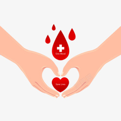 爱心物资爱心献血公益广告高清图片