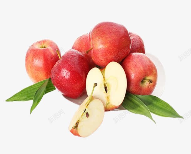 智利苹果png免抠素材_88icon https://88icon.com 切半 加力果 智利 绿叶 美味 美食 苹果 进口 鲜果