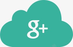 云G谷歌加上社会绿色云端网络图素材