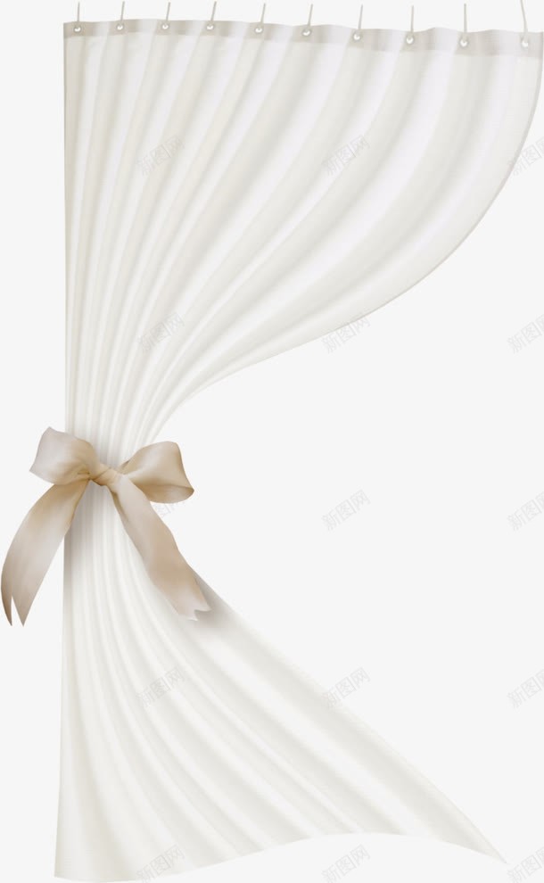 带蝴蝶结的窗帘png免抠素材_88icon https://88icon.com 产品 免费PNG 家居 纱 纱帘