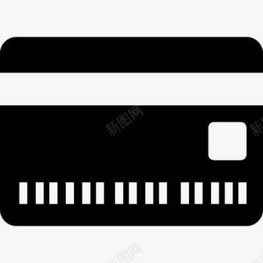 卡同信用卡背面的图标图标