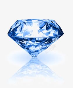 蓝色水晶钻石素材