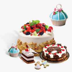 蛋糕房宣传实物精品豪华蛋糕集合高清图片