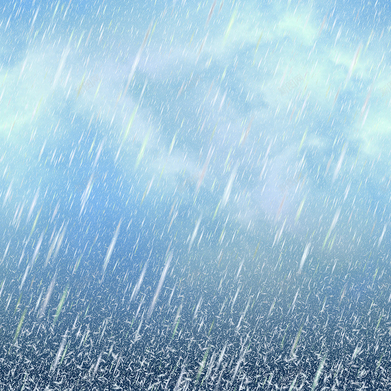浪漫雨景蓝色背景jpg设计背景_88icon https://88icon.com 主图 卡通 手绘 浪漫 渐变 童趣 蓝色 雨 雨滴
