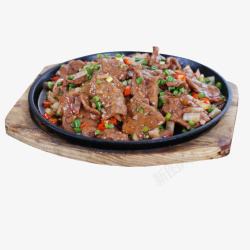 食品肉类黑胡椒味美食餐饮铁板牛柳高清图片