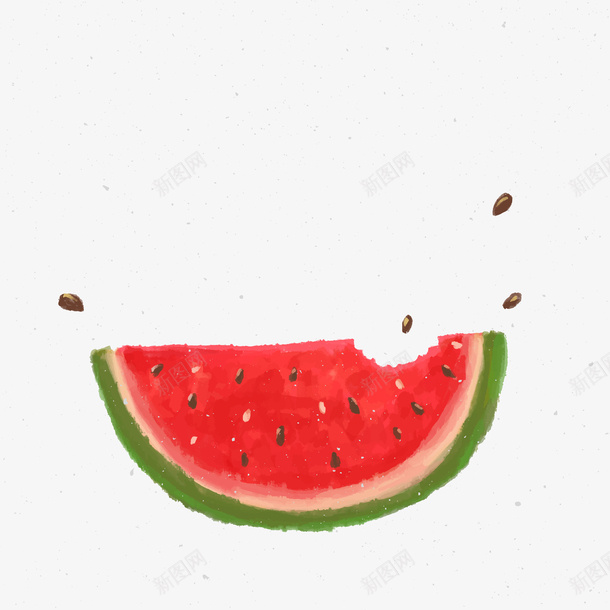 手绘夏天水果西瓜矢量图ai免抠素材_88icon https://88icon.com 一块西瓜 咬了一口的西瓜 夏天 手绘 水果 瓜果 甜西瓜 西瓜 矢量图