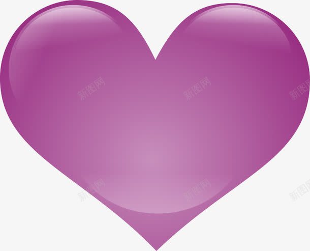 紫色心型png免抠素材_88icon https://88icon.com 心形 心形按钮 渐变 紫色按钮 网页按钮