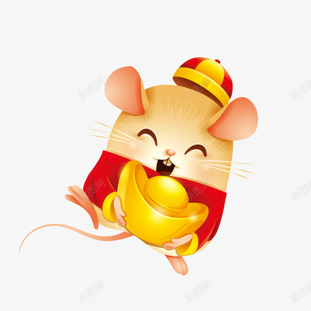 2020新年小金鼠png免抠素材_88icon https://88icon.com 2020年 小老鼠 小金鼠 新年 金老鼠