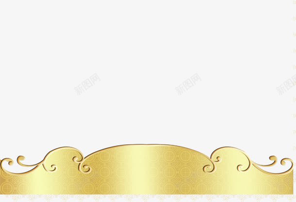 金色花纹图案标题边框png免抠素材_88icon https://88icon.com 图案 标题 花纹 边框 金色
