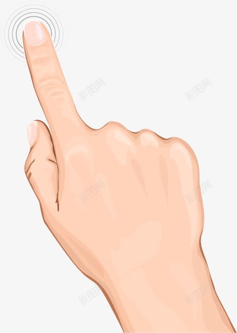 触摸效果手势动作手绘png免抠素材_88icon https://88icon.com 动作 手势 效果 触摸