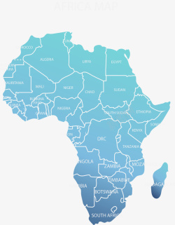 非洲拼图淡蓝色拼图非洲地图高清图片