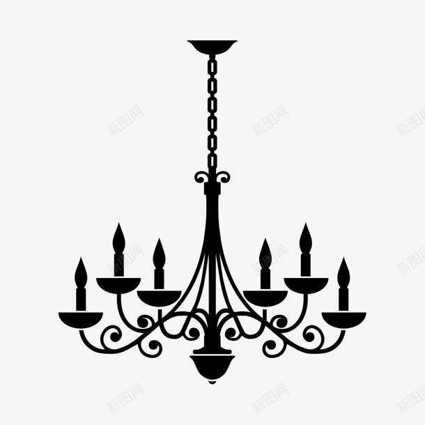 手绘铁艺吊灯png免抠素材_88icon https://88icon.com 剪影 吊灯 复古家具 家具 家居 家居装饰 手绘铁艺吊灯 欧式吊灯 铁艺吊灯 黑白