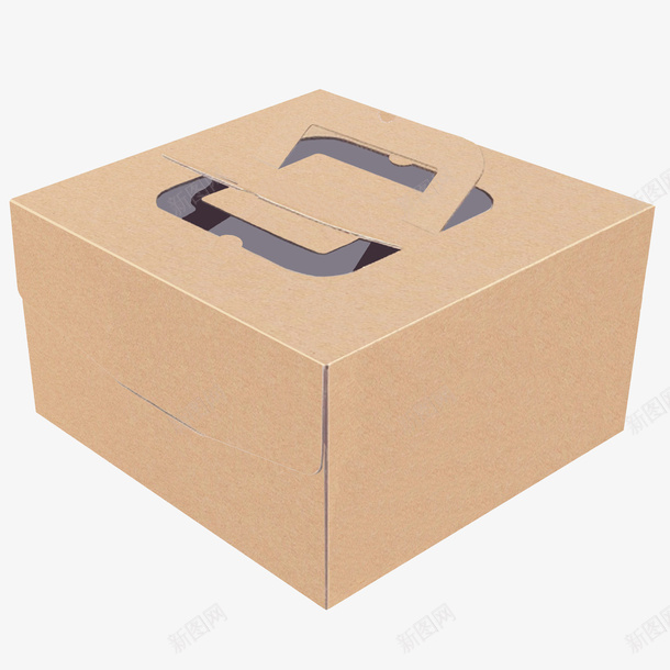 牛皮纸蛋糕盒子png免抠素材_88icon https://88icon.com 产品实物 手提盒子 牛皮纸盒 牛皮纸蛋糕盒子 生日蛋糕包装盒 纯色纸盒 蛋糕包装盒