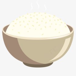 美食装饰碗里的米饭高清图片